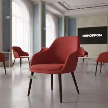 Аренда Стул ткань красная Iso в Boutique Hotel PORTUM 1905 — ART SPACE