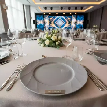 Аренда Подстановочная тарелка Chan Wave 300 мм в Cosmos Sochi Hotel — ART SPACE