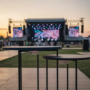 Аренда Стол Uno синий и черный в VK Stadium Sirius — ART SPACE
