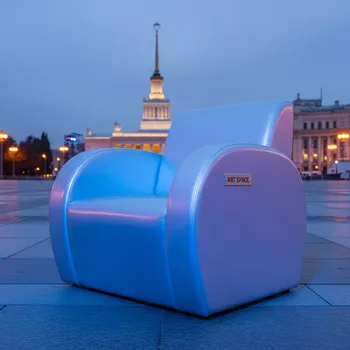 Аренда Кресло silver bruno Andrian на Медальной площади — ART SPACE