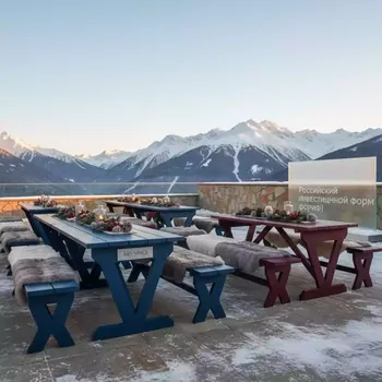 Аренда Столы для пикника уличные 220х50 см высота 75 см в Golden Tulip Rosa Khutor — ART SPACE