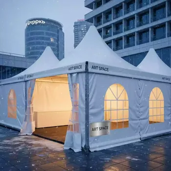 Аренда Шатер Expotent 8х4 м белый в City Park Hotel Sochi — ART SPACE