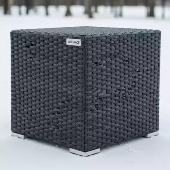 Аренда Тумба из искусственного ротанга YH Y275C 1 graphite в парке «Ривьера» — ART SPACE