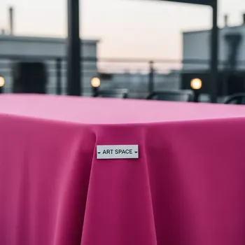 Аренда Скатерть прямоугольная розовая 1,5х2,5 м в ресторане «La Terrazza» — ART SPACE