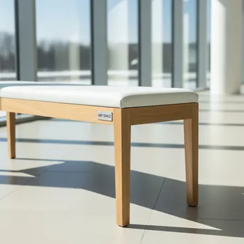 Аренда Банкетка White Wood в Omega Sirius — ART SPACE