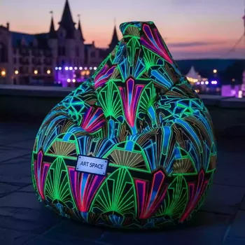 Аренда Кресло мешок Beanbag флуоресцентный в отеле «Богатырь» — ART SPACE