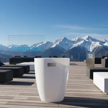 Аренда Кашпо для цветов Prosperplast Tubus 12 л белый на площадке Rosa Peak (2320м) — ART SPACE