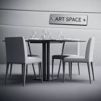 Аренда Обеденная группа MAL CT4T1 5 SET светло серый в Radisson Hotel Rosa Khutor — ART SPACE