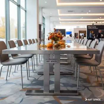 Аренда Стол банкетный Ferrari silver в Mercure Сочи Центр — ART SPACE
