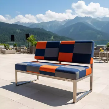 Аренда Скамейка двухместная с обивкой Akami PG в Rixos Krasnaya Polyana — ART SPACE