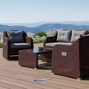 Аренда Комплект плетеной мебели коричневый 20 349 в Golden Tulip Rosa Khutor — ART SPACE