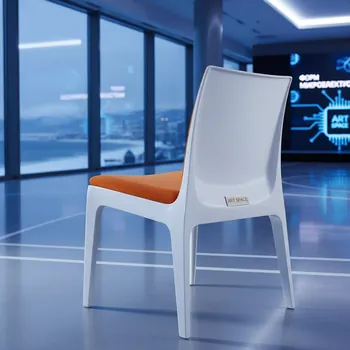 Аренда Стул белый UNISON с тыквенной бархатной подушкой в City Park Hotel Sochi — ART SPACE