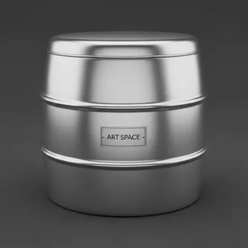 Аренда Пуф Barrel Silver в казино «Сочи» — ART SPACE