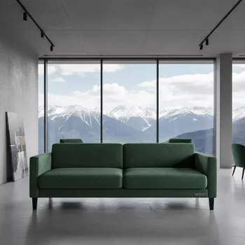 Аренда Диван линейный велюр REMY 32 ножки бук морилка черная в Green Flow Hotel — ART SPACE