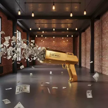 Аренда Пистолет золотой для стрельбы деньгами в Bridge Resort — ART SPACE