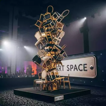 Аренда Дженга со стульями Omega Sirius — ART SPACE