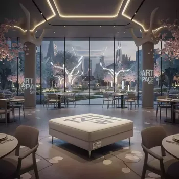 Аренда Пуф Vental белый из экокожи 04 125WT в ресторане «La Terrazza» — ART SPACE