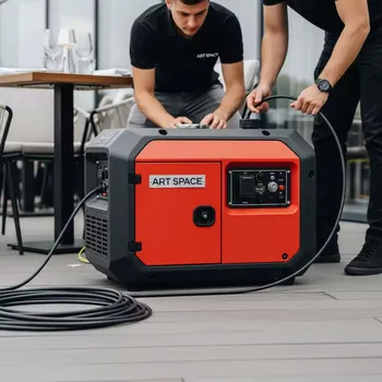 Аренда Генератор бензиновый FoxWeld Varteg G 7500E 7 кВт в ресторане «Магеллан» — ART SPACE