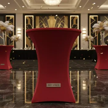 Аренда Скатерть стрейч D 78 для коктейльного стола красная в отеле Hyatt Regency Sochi — ART SPACE