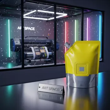 Аренда Чернила для плоттеров Nutec Diamond yellow D15 TRV2 в пакетах с чипом F623 1343 в Gamma Sirius — ART SPACE