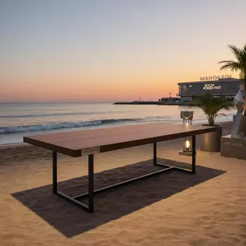 Аренда Стол прямоугольный DECO 180 шоколад на пляже «Мандарин» — ART SPACE