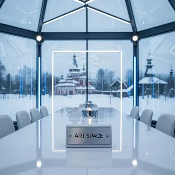 Аренда Стол банкетный Affari white в этно-парке «Моя Россия» — ART SPACE