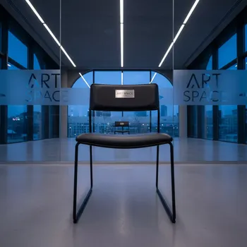 Аренда Стул черный экокожа черная Tolix Soft в Pullman Sochi Centre — ART SPACE