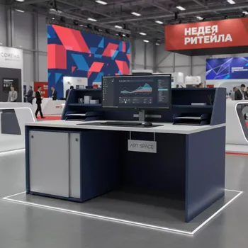 Аренда Стол рабочий тумба купе с бортом 1200х600х870 мм в Red Arena — ART SPACE