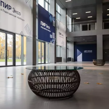 Аренда Столик кофейный плетеный Aditya в Ледовом дворце «Айсберг» — ART SPACE