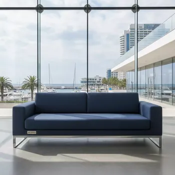 Аренда Диван silver & blue Andrian на территории Морпорта Сочи — ART SPACE