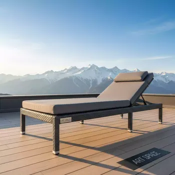 Аренда Шезлонг с подушкой YH L1032W 1 graphite в Sochi Marriott Krasnaya Polyana — ART SPACE