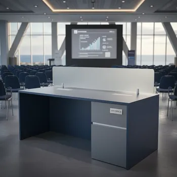 Аренда Стол ламинированный Rizz Workstation с перегородкой в Гранд Отель Сочи — ART SPACE