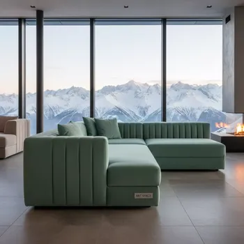 Аренда Секция угловая California мятная на площадке Rosa Peak (2320м) — ART SPACE