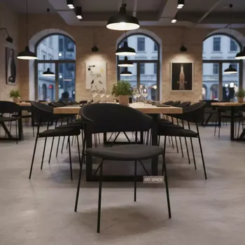 Аренда Кресла College BX 3769 черное в ресторане «Brunello» — ART SPACE