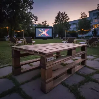 Аренда Стол Wood pallet 3 120х80 из паллет в санатории «Заполярье» — ART SPACE