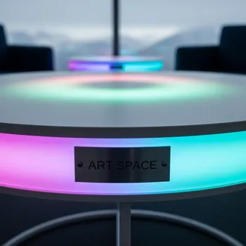 Аренда Стол журнальный с подсветкой LED D 60 см в Skypark Sochi — ART SPACE