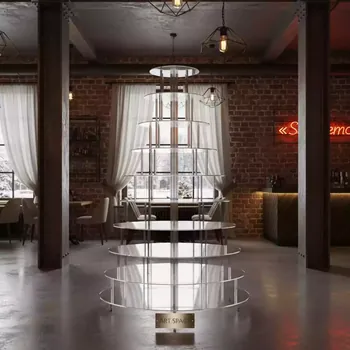 Аренда Лестницы фуршетной 7 ярусов в ресторане «Sanremo» — ART SPACE