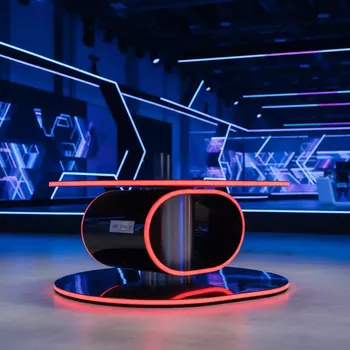Аренда Стол катушка корпоративный с красным кантом Сириус Арена — ART SPACE
