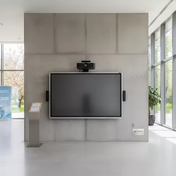 Аренда Комплект интерактивной доски SMART SBM787V с пассивным лотком проектором Vivitek DH772UST и настенным креплением Vivitek в санатории «Металлург» — ART SPACE