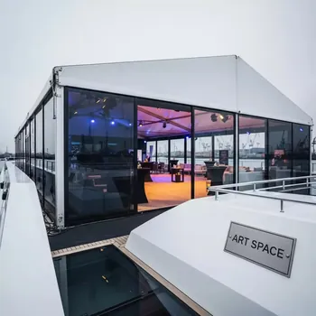 Аренда Шатер павильон 15х25 м на VIP-яхте (Имеретинский порт) — ART SPACE