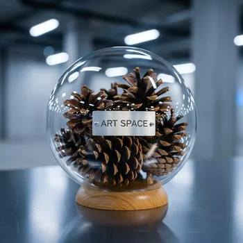 Аренда Декор новогодний шишки в стекле шар 05 на Имеретинской набережной — ART SPACE