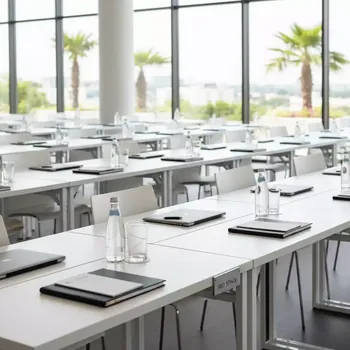 Аренда Стол 26 мм белый Лидер 2 1800х900 в Sport Inn Hotel & Wellness — ART SPACE