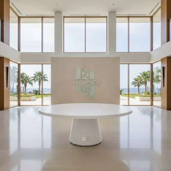 Аренда Стол Lavalin белый D 150 см в Karat Resort — ART SPACE