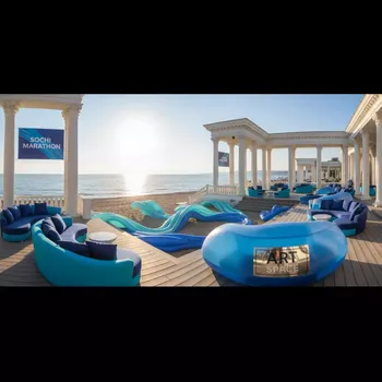 Аренда Корпоратив с летними аттракционами в пляжном клубе Del Mar — ART SPACE