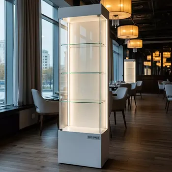 Аренда Витрина с подсветкой белая 46х40х215 см 05 130WT в ресторане «Sanremo» — ART SPACE