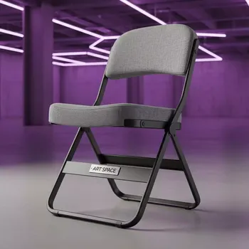 Аренда Стул складной серый каркас черный Krin Luxe в Red Arena — ART SPACE