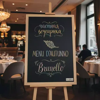 Аренда Доска меловая GBG SMeB 60x90 см в ресторане «Brunello» — ART SPACE