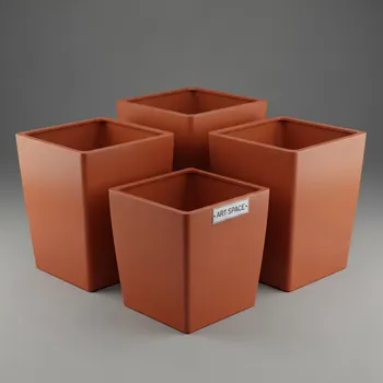 Аренда Кашпо для цветов Prosperplast Urbi Square кофе 49,21 л в Stella di Mosca — ART SPACE
