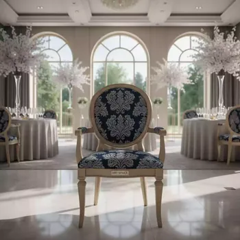 Аренда Хит 20 жаккард корона синяя каркас шампань в Karat Resort — ART SPACE