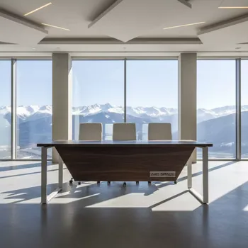 Аренда Стол Лидер 1 венге каркас белый в Golden Tulip Rosa Khutor — ART SPACE